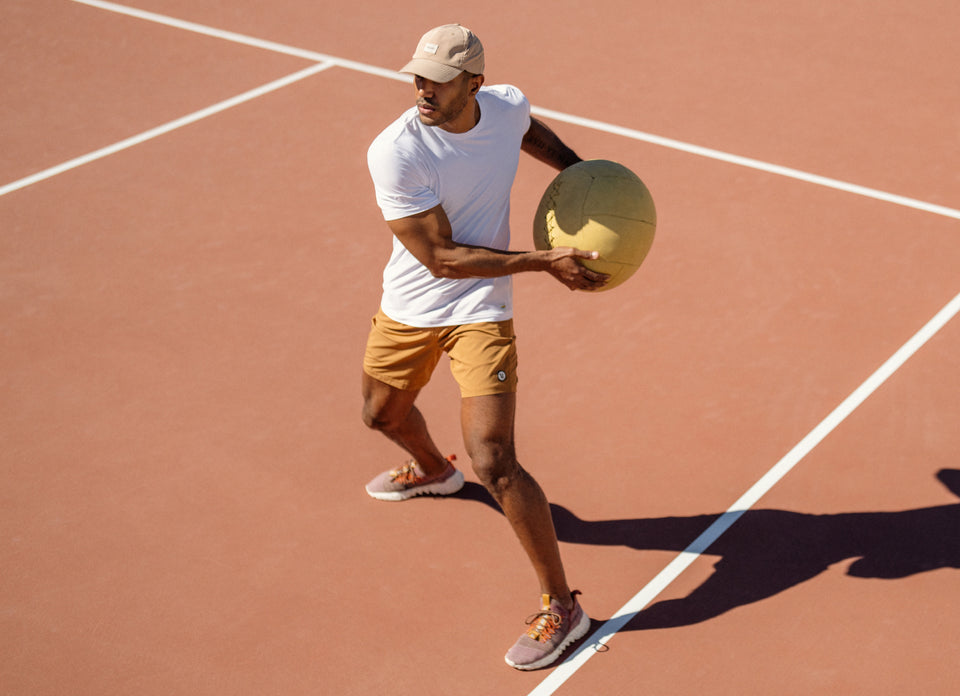 man in strato tech tee